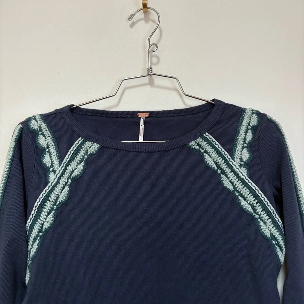 NWOT Free People Lost Love Long-Sleeve Top Size XS